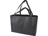 Jumbo эко-сумка очень большого размера из нетканого материала, объемом 65 л, сплошной черный