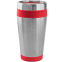 Термокружка  дорожная с крышкой "Хит", красный, серебристый