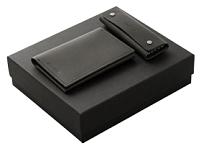 Подарочный набор Long River: обложка для паспорта, ключница, черная коробка