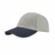Бейсболка LIBERTY SANDWICH, 6 клиньев, сэндвич, металлическая застежка, серый, синий