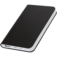 Универсальный аккумулятор "Silki" (5000mAh),черный, 7,5х12,1х1,1см, искусственная кожа,пласт, черный