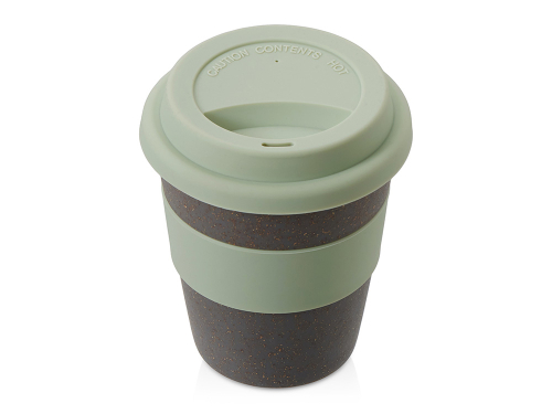 Стакан с силиконовой крышкой Cafe, olive