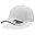 Бейсболка ESTORIL, 6 клиньев, застежка на липучке, белый, черный