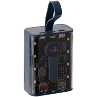 Аккумулятор с быстрой зарядкой Trellis Quick 10000 мАч, синий