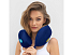 Подушка для путешествий со встроенным массажером Massage Tranquility Pillow, синий