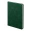 Ежедневник недатированный Muse, зеленый, А5, с декоративной коричневой полосой, блок в линейку, зеленый