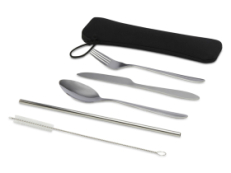 Набор столовых приборов из нержавеющей стали из 5 предметов Sheen - Серебристый