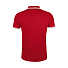 Поло мужское PASADENA MEN 200, красный, белый