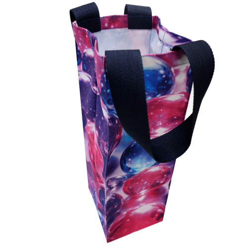 Сумка-шоппер для вина Мод с полноцветной печатью, Мультиколор