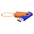 Флешка Designer To Go 2.0 USB 16Gb, Синий/Оранжевый