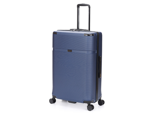 Чемодан TORBER Onego, синий, ABS-пластик, 79,5 х 51 х 29 см, 103 л