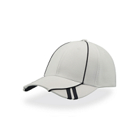 Бейсболка "Ace", 6 клиньев,  застёжка на липучке, белый