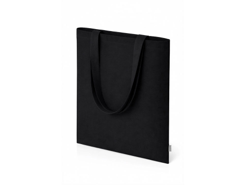 Шоппер Basio из переработанного хлопка 280 г, черный