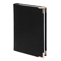 Ежедневник недатированный Kennedy, формат А5,  в линейку, черный Ежедневник недатированный Kennedy, формат А5,  в линейку, черный