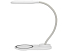 Настольный светильник с беспроводной зарядкой Flamp, белый