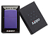 Зажигалка ZIPPO Classic с покрытием Purple Matte, латунь/сталь, фиолетовая, матовая, 38x13x57 мм