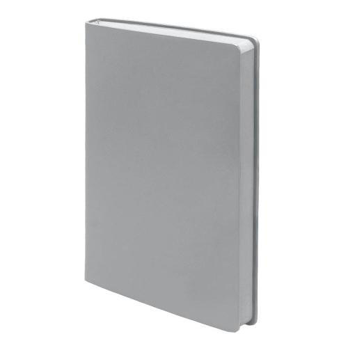 Бизнес-блокнот LADY, формат А5, серый, блок в клетку, серый