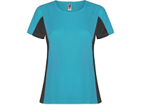 Футболка Shanghai женская, бирюзовый/графитовый