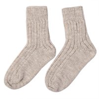 Носки вязаные НАСВЯЗИ© шерсть/акрил, бежевый Носки вязаные НАСВЯЗИ© шерсть/акрил, бежевый
