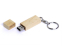 USB-флешка на 16 Гб прямоугольная форма, колпачек с магнитом, натуральный