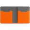 Картхолдер с отделением для купюр Dual, оранжевый