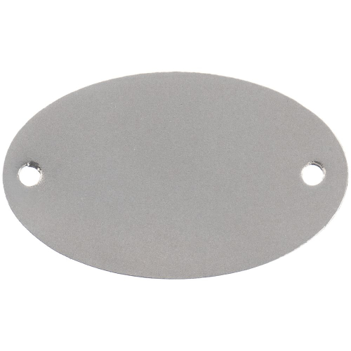 Шильдик металлический Alfa Oval, серебристый