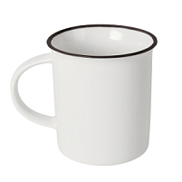 Кружка NOSTALGIE, белый, черный Кружка NOSTALGIE, белый, черный
