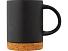 Neiva Керамическая кружка объемом 425 мл с пробковым основанием, черный