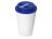 Пластиковый стакан Take away с двойными стенками и крышкой с силиконовым клапаном, 350 мл, белый/синий