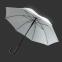 Зонт-трость "Reflect", полуавтомат, светоотражающий серый , серый
