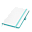 Ежедневник Arctic недатированный, белый/бирюзовый