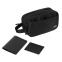 Подарочный набор Boston, черный (обложка на паспорт, картхолдер, дорожная косметичка)