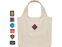 Сумка Revest из переработанного хлопка, натуральный с патчем