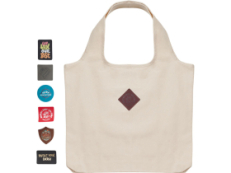 Сумка Revest из переработанного хлопка, натуральный с патчем