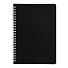 Блокнот на двойной пружине HELIX, 143 х 205 мм, черный с белым, блок в линейку, черный, белый