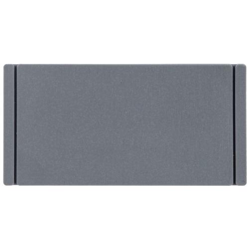 Лейбл из ПВХ Dzeta, XS, серый