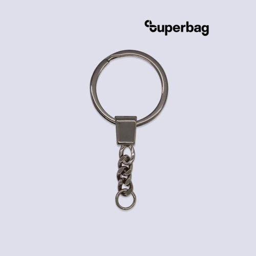 Кольцо с цепочкой Ring для обвеса, L=7см (чёрный никель)