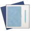 Подарочный набор Верона (Verona), голубой (ежедневник, ручка)