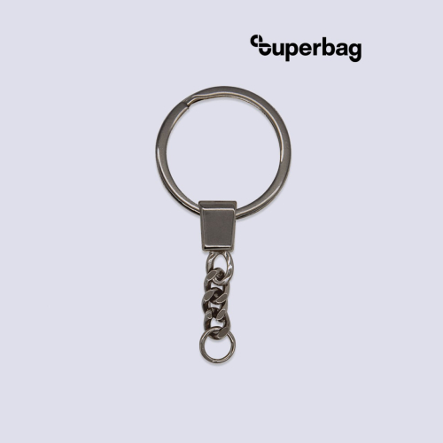 Кольцо с цепочкой Ring для обвеса, L=7см (чёрный никель)