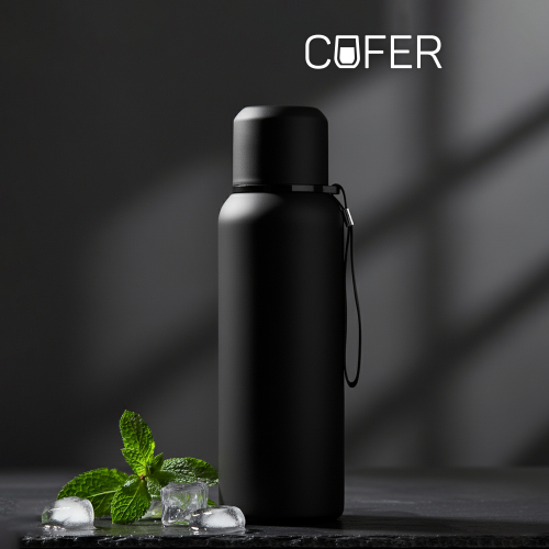 Термос Travel софт-тач 750мл (черный)