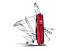 Нож перочинный VICTORINOX Huntsman, 91 мм, 15 функций, полупрозрачный красный
