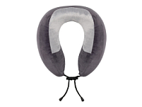 Подушка TORBER, дорожная, с эффектом памяти, тёмно-серая, полиэстер+спандекс Подушка TORBER, дорожная, с эффектом памяти, тёмно-серая, полиэстер+спандекс