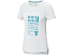 Borax Женская футболка с короткими рукавами из переработанного полиэстера согласно стандарту GRS с отличным кроем - Белый