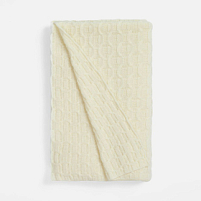 Плед Braidera, белый (молочный)