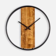 Часы Woodix, черные с коричневым