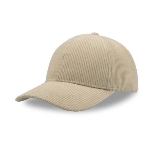 Бейсболка CORDY-S, 6 клиньев, бежевый
