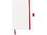 Блокнот ColorNote White, твердая обложка A5, 80 листов, белый с красным