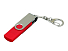 Флешка с поворотным механизмом, c дополнительным разъемом Micro USB, 32 Гб, красный