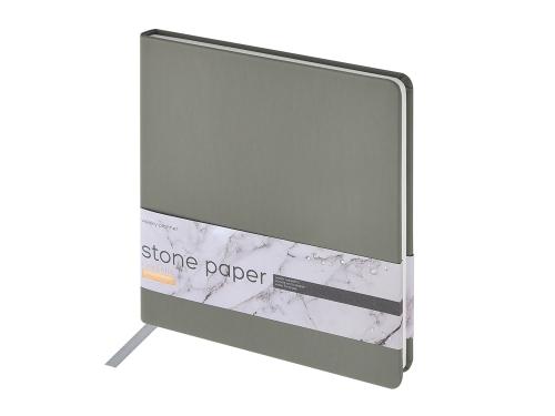 Еженедельник с каменной бумагой А5+ Carrara, серый