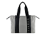 Сумка-шоппер женская BUGATTI Ambra, серо-черный цвет, хлопок/полиэстер, 45х10х34 см